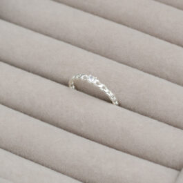 ANILLO DE PLATA CINTILLO TRENZADO