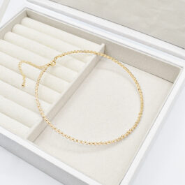 GARGANTILLA ENCHAPADO AMERICANO C/CUBIC REGULABLE