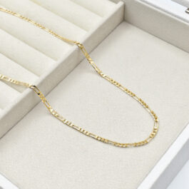 CADENA BAÑO EN ORO 18K ESLABON CARTIER 3X1 60CM