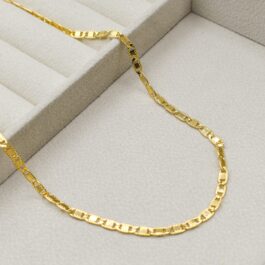 CADENA BAÑO EN ORO 18K ESLABON PARTIDO 40CM