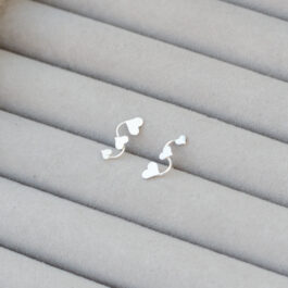ARO DE PLATA TIPO TREPADOR 3 CORAZONES