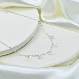 GARGANTILLA DE PLATA 925 CORAZON  C/ALARGUE