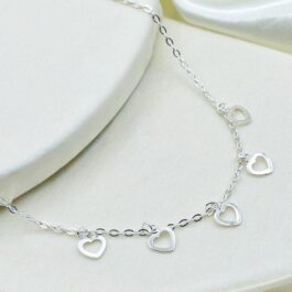 GARGANTILLA DE PLATA 925 CORAZON  C/ALARGUE