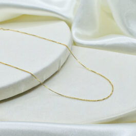 CADENA BAÑADO EN ORO 14K VENECIANA 50CM