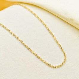 CADENA BAÑO EN ORO 18K TURBILLON 40CM