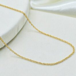 CADENA BAÑADO EN ORO 14K TURBILLON 50CM