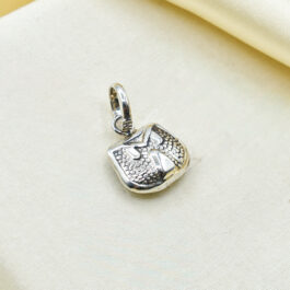DIJE DE PLATA INFLADA CARTERA C/ PUNTOS Y M