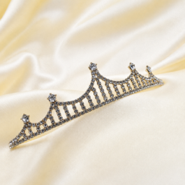 CORONA DE STRASS DORADA PARA FIESTAS
