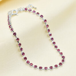 PULSERA ITALIANA CUBIC COLOR ROSA