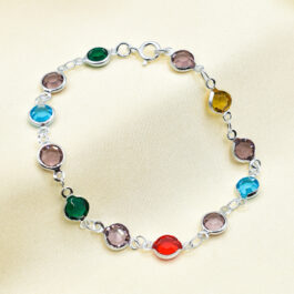 PULSERA ITALIANA 12 CUBIC DE COLORES