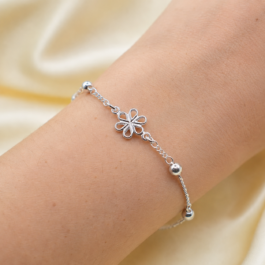 PULSERA ITALIANA 3X1 CUATRO BOLITAS 1 MARGARITA
