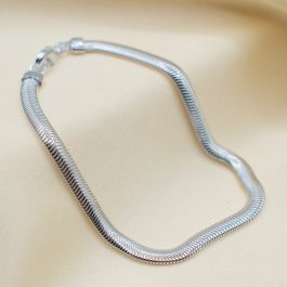 PULSERA ITALIANA COBRA GRUESA PLANA