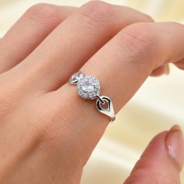 ANILLO DE PLATA  CINTILLO C/GOTA CALADA AL COSTADO