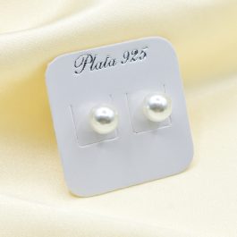 ARO DE PLATA PERLA N°9
