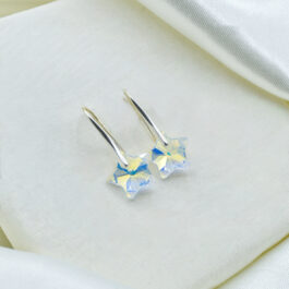 AROS PLATA CON CRISTAL ESTRELLA