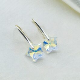 AROS PLATA CON CRISTAL ESTRELLA