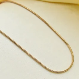 CADENA ENCHAPADA EN DORADO COLA DE RATON