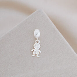 DIJES PLATA BAJA PARA PANDORA MODELO NENE CON MICROPAVE