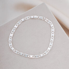 PULSERA DE PLATA 925 ESLABON PARTIDO
