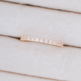 ANILLO BAÑO DE ORO 14K SIN FIN-DELGADO MEDIDAS CHICAS
