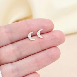 ARO DE PLATA MEDIA LUNA C 3 CUBIC