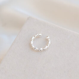 ARO DE PLATA CUFF TORZADO
