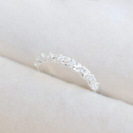 ANILLO DE PLATA TRENZADO C/8 CUBIC