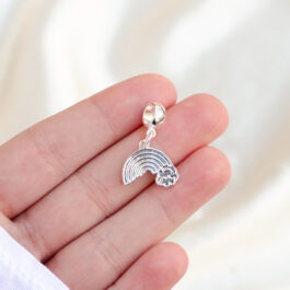 DIJE PLATA BAJA PARA PANDORA MODELO ARCOIRIS