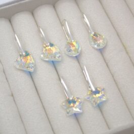 ARO COLGANTE ITALIANO CRISTAL C/FORMAS X3