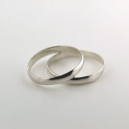 ANILLO DE PLATA ALIANZA MEDIA CAÑA MED 3MM x UNIDAD