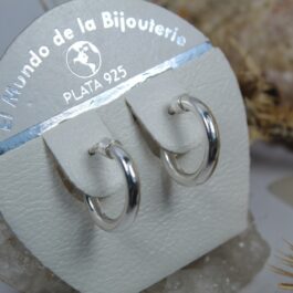 ARGOLLA DE PLATA GRUESA C/CAPUCHON N3 1.8CM
