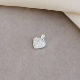 DIJE DE PLATA CORAZON MULTI-STRASS