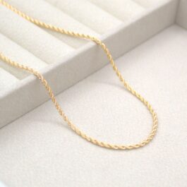 CADENA DE ENCHPADO AMERICANO TURBILLON BRILLOSA SEMI-GRUESA 40CM