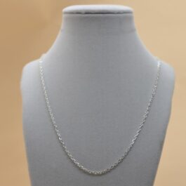 CADENA DE PLATA FORZATINA DE 45CM