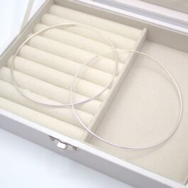 ARGOLLA DE PLATA CUBANA XXL 9.5CM