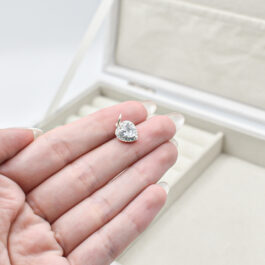 DIJE ITALIANO LUNA MICROPAVE C/CUBIC EN MEDIO
