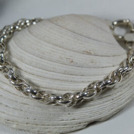 PULSERA DE PLATA TURBILLÓN MEDIANA