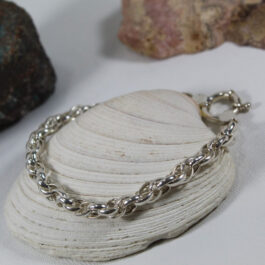 PULSERA DE PLATA TURBILLÓN MEDIANA