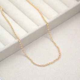 CADENA BAÑO EN ORO 18K ROLO FINA DE 50CM