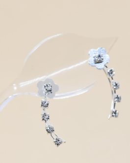 ARO DE PLATA TREPADOR FLOR C/5 STRASS