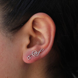 ARO DE PLATA TREPADOR C/ CLAVE SOL