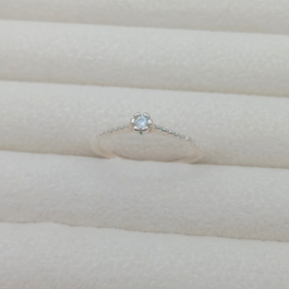 ANILLO DE PLATA CINTILLO TIPO FLOR C/LINEAS