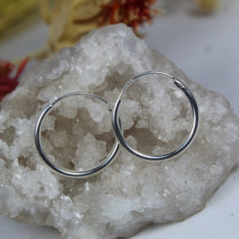 ARO ARGOLLA DE PLATA CUBANA 1.4 CM MAS GRUESITA