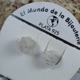 ARO DE PLATA SOGA ENTRELAZADA 6MM