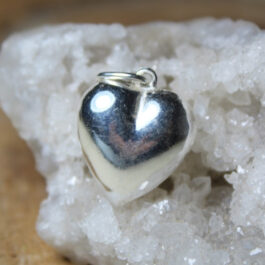 DIJE DE PLATA INFLADA CORAZÓN MEDIANO