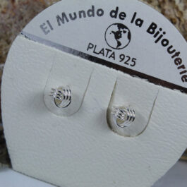 ARO DE PLATA SOGA RÍGIDA ENTRELAZADO 6 MM