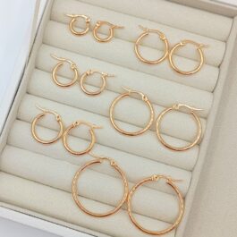 ARGOLLA DE ACERO DORADO X6 (12/15/18/20/25/30MM)