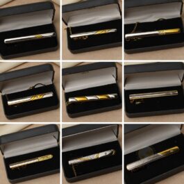 TRABACORBATA DORADO C/CADENA Y ESTUCHE