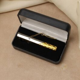 TRABACORBATA DORADO C/CADENA Y ESTUCHE