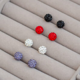 ARO DE PLATA BOLITA DE FUEGO N8